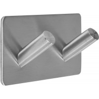 Гачок подвійний, косий для санвузлів FALA приклейовальний на 2-сторонньому скотчі 3М; 45х90х25 мм