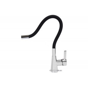Змішувач води FALA "FLEXIBLE" для раковини з гнучкою чорною лійкою [10/120]
