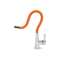 Змішувач води FALA "FLEXIBLE" для раковини з гнучкою оранжевою лійкою [10]