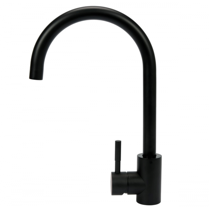 Змішувач води для раковини "STEELY BLACK 1" FALA з кульовим регулятором, чорний [10]