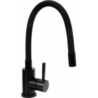 Змішувач води FALA "BLACK FLEXIBLE" для раковини з гнучкою чорною лійкою [10]