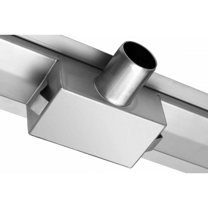 Трап підлоговий лінійний з нержавіючої сталі FALA WET-DRY; 60х 7х 2 см, сифон- 52 мм [6]