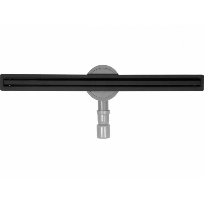 Трап підлоговий лінійний з нержавіючої сталі, чорний FALA SLIM BLACK; 70х 3х 7 см, сифон- 56 мм [5]