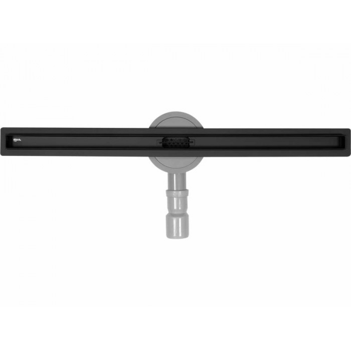 Трап підлоговий лінійний з нержавіючої сталі, чорний FALA SLIM BLACK; 70х 3х 7 см, сифон- 56 мм [5]