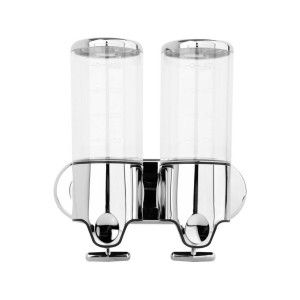 Дозатор рідкого мила настінний FALA  500 мл, з ПВХ, хромований, 241x100x122 мм [24]