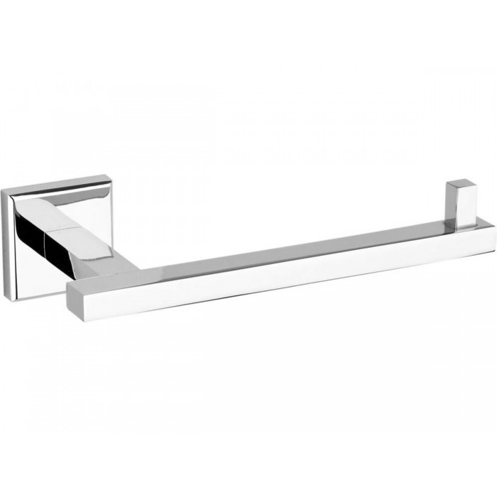 Тримач туалетного паперу настінний FALA з цинкового сплаву хромований, квадратна форма [5/30]