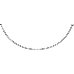 Шланг водопровідний з опліткою з нерж сталі FALA l= 800мм Ø= 8/12, з'єдн F-1/2" х M-M10x1- 50мм 1МПа