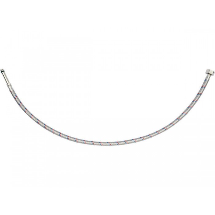 Шланг водопровідний з опліткою з нерж сталі FALA l= 800мм Ø= 8/12, з'єдн F-1/2" х M-M10x1- 50мм 1МПа