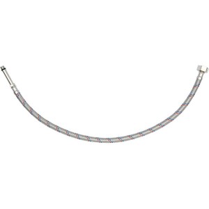 Шланг водопровідний з опліткою з нерж сталі FALA l= 600мм Ø= 8/12, з'єдн F-1/2" х M-M10x1- 50мм 1МПа