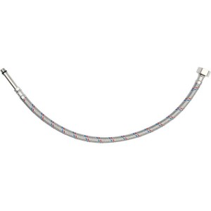 Шланг водопровідний з опліткою з нерж сталі FALA l= 500мм Ø= 8/12, з'єдн F-1/2" х M-M10x1- 50мм 1МПа