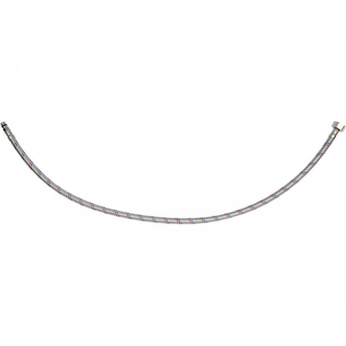 Шланг водопровідний з опліткою з нерж сталі FALA l= 800мм Ø= 8/12, з'єдн F-1/2" х M-M10x1- 17мм 1МПа