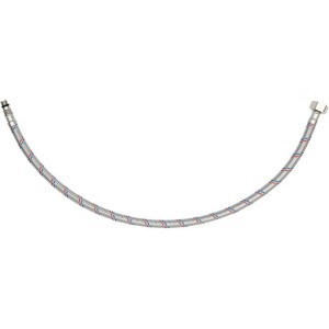 Шланг водопровідний з опліткою з нерж сталі FALA l= 600мм Ø= 8/12, з'єдн F-1/2" х M-M10x1- 17мм 1МПа