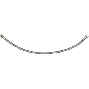 Шланг водопровідний з опліткою з нерж сталі FALA l= 600 мм, Ø= 8/12, з'єднання М-3/8" х F-3/8" 1 МПа