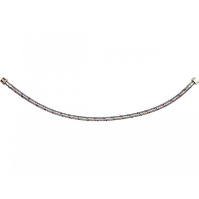 Шланг водопровідний з опліткою з нерж сталі FALA l= 600 мм, Ø= 8/12, з'єднання М-3/8" х F-3/8" 1 МПа