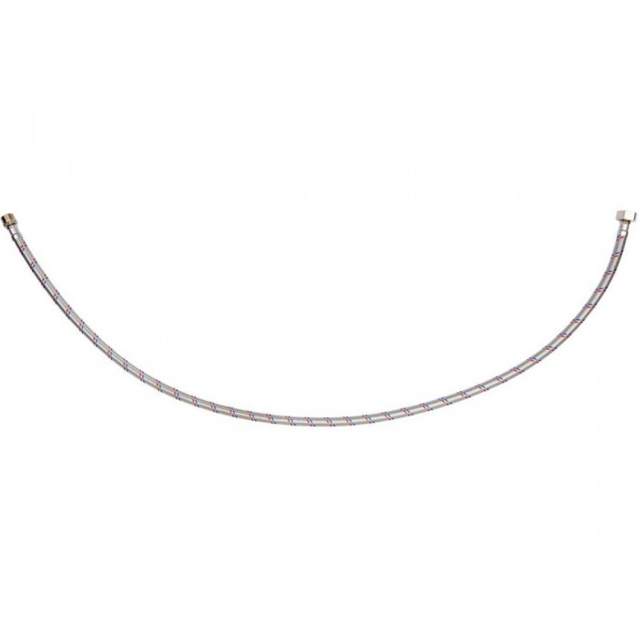 Шланг водопровідний з опліткою з нерж сталі FALA l= 1000мм, Ø= 8/12, з'єднання F-1/2" х M-3/8" 1 МПа