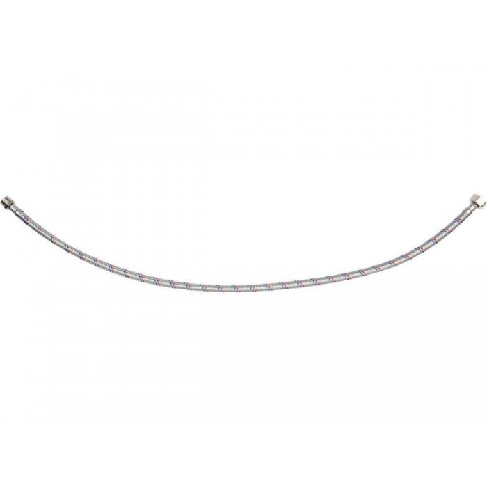 Шланг водопровідний з опліткою з нерж сталі FALA l= 800 мм, Ø= 8/12, з'єднання F-1/2" х M-3/8" 1 МПа