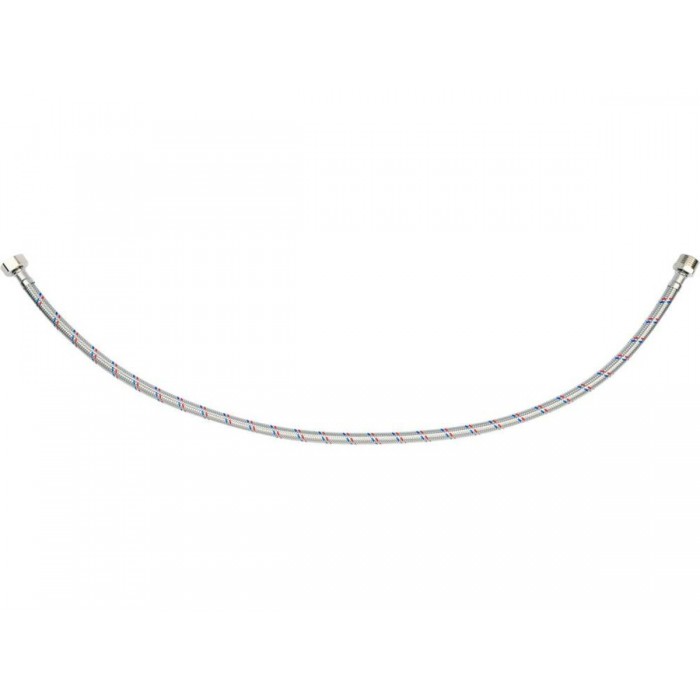 Шланг водопровідний з опліткою з нерж сталі FALA l= 800 мм, Ø= 8/12, з'єднання М-1/2" х F-1/2" 1 МПа