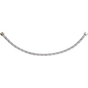 Шланг водопровідний з опліткою з нерж сталі FALA l= 600 мм, Ø= 8/12, з'єднання М-1/2" х F-1/2" 1 МПа