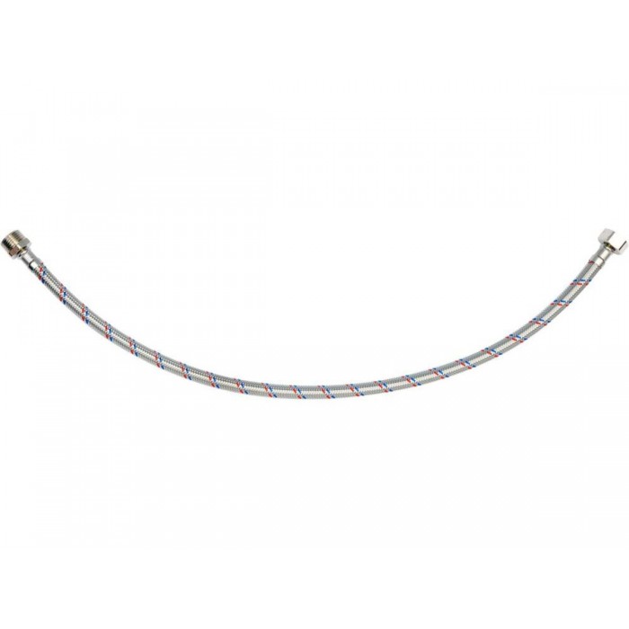 Шланг водопровідний з опліткою з нерж сталі FALA l= 600 мм, Ø= 8/12, з'єднання М-1/2" х F-1/2" 1 МПа