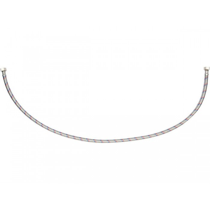 Шланг водопровідний з опліткою з нерж сталі FALA l= 1000мм, Ø= 8/12, з'єднання F-3/8" х F-3/8" 1 МПа