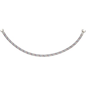 Шланг водопровідний з опліткою з нерж сталі FALA l= 600мм, Ø= 8/12, з'єднання F-1/2" х F-3/8" 1 МПа