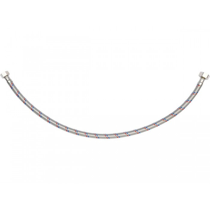 Шланг водопровідний з опліткою з нерж сталі FALA l= 600мм, Ø= 8/12, з'єднання F-1/2" х F-3/8" 1 МПа