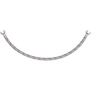 Шланг водопровідний з опліткою з нерж сталі FALA l= 500мм, Ø= 8/12, з'єднання F-1/2" х F-1/2" 1 МПа