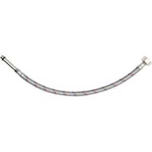 Шланг водопровідний з опліткою з нерж сталі FALA l= 400мм Ø= 8/12, з'єдн F-1/2" х M-M10x1- 50мм 1МПа