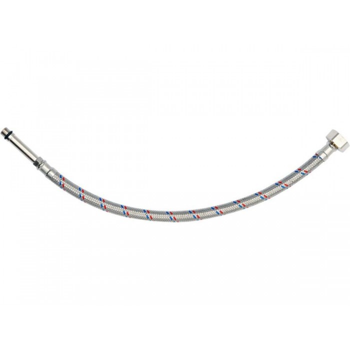 Шланг водопровідний з опліткою з нерж сталі FALA l= 400мм Ø= 8/12, з'єдн F-1/2" х M-M10x1- 50мм 1МПа