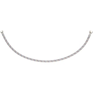 Шланг водопровідний з опліткою з нерж сталі FALA l= 800мм, Ø= 8/12, з'єднання F-1/2" х F-3/8" 1 МПа