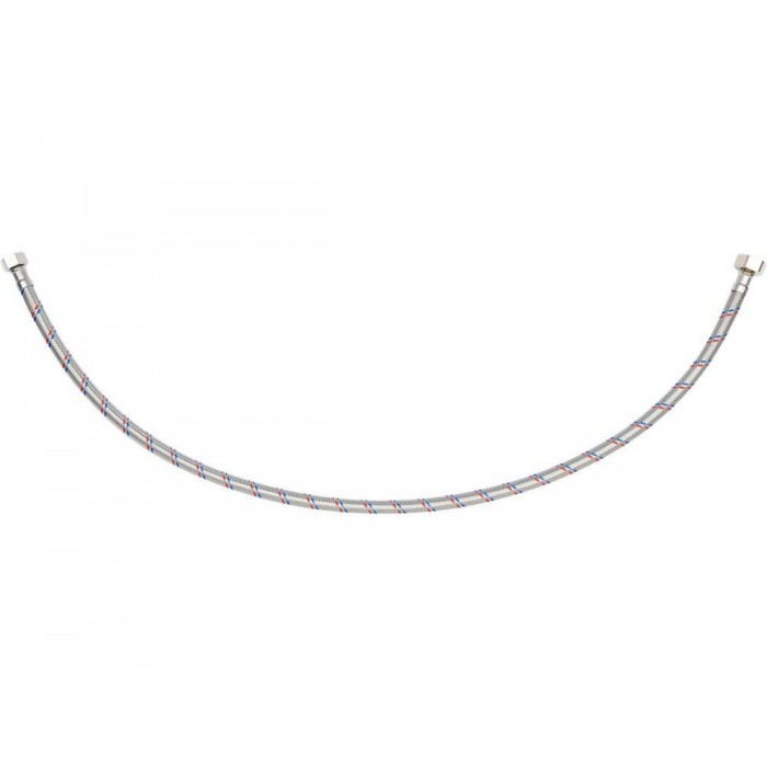 Шланг водопровідний з опліткою з нерж сталі FALA l= 800мм, Ø= 8/12, з'єднання F-1/2" х F-3/8" 1 МПа