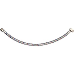 Шланг водопровідний з опліткою з нерж сталі FALA l= 500 мм, Ø= 8/12, з'єднання F-1/2" х M-3/8" 1 МПа