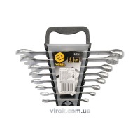 Ключі ріжково - накидні VOREL Cr-V, М 6-19 мм, Набір 8 шт. [4/32]