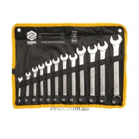 Ключі ріжково - накидні VOREL Cr-V на плахті, М 6-22 мм, Набір 12 шт. [20]