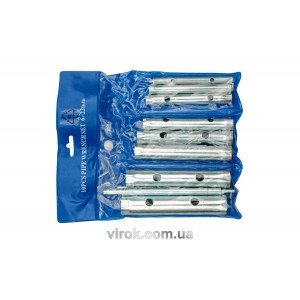 Ключі трубовидні з 2-ма воротками VOREL,6-22 мм, 10 елем. [6/24]