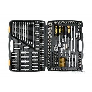 Набір головок торцевих, насадок VOREL квадр 1/4", 3/8", 1/2", з гайко ключами і інструментами 216 Од