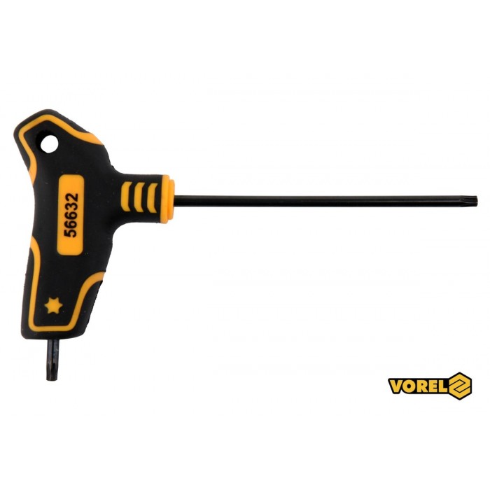 Ключ TORX VOREL : тип "Т", Т20 x 100 x 72 мм, Cr-V 6150 [24/192]