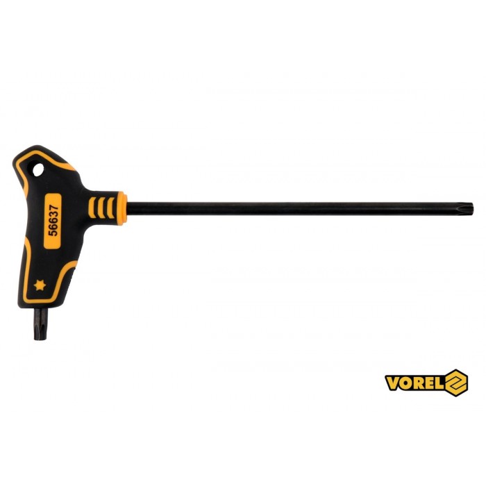 Ключ TORX VOREL : тип "Т", Т45 x 200 x 113 мм, Cr-V 6150(DW)