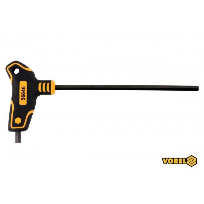 Ключ шестигранний VOREL : тип "Т", HEX 7 x 200 x 111 мм, Cr-V 6150(DW)