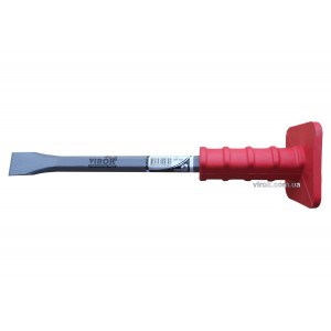 Зубило каменяра VIROK з гумовою ручкою 300 мм