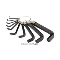 Ключі 6-гранні L-подібні VOREL : на кільці, М2-14. Набір 10 Шт. [20/40]