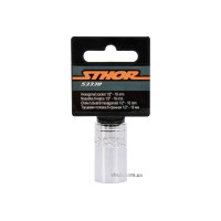 Головка торцева 6-гранна STHOR : квадрат- 1/2", М16, з вуглецевої сталі [Блістер] [5]