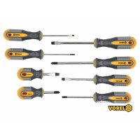 Набір викруток VOREL : SL, PH, Cr-V, 8 шт [6/24]