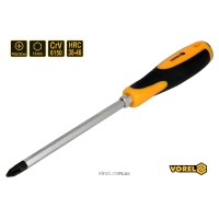 Викрутка хрестова ударна з 6-гранним стержнем VOREL : PH3 х 150 мм, HRC 38-46, Cr-V [12/72] DW