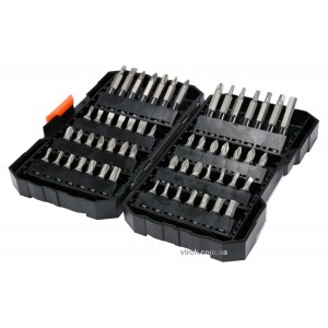 Насадки викруткові STHOR Cr-V, з 6-гран. хвостов.- 1/4", l= 25 мм, наб. 56 елем. [8/16]