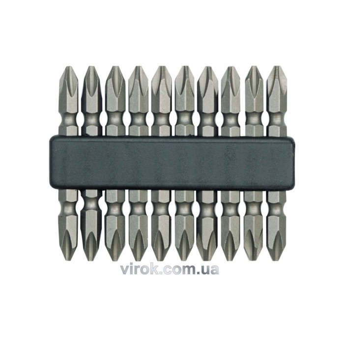 Насадка викруткова двостороння VOREL : PH2 x 60 мм, Cr-V. 10 (Шт/Уп.) [25/100]