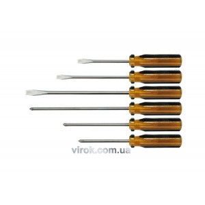 Набір викруток VOREL : пластмасова ручка. 6шт. [20/80]