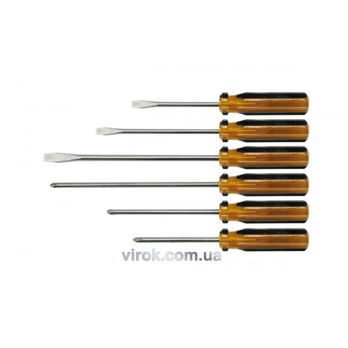 Набір викруток VOREL : пластмасова ручка. 6шт. [20/80]