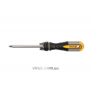 Викрутка телескопічна VOREL : 8 насадок, Cr-V [12/72]