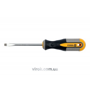 Викрутка плоска VOREL : SL5 х 100 мм. Cr-V [12/60/240]